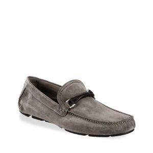 Salvatore Ferragamo Granprix Suede Loafer